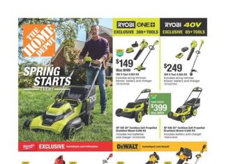 Home Depot Spring Kickoff Sale Mar 20 – Apr 03, 2025