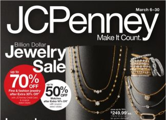 JCPenney Jewelry Sale Mar 06 – Mar 30, 2025