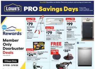 Lowe’s Weekly Ad Mar 17 – Mar 28, 2025
