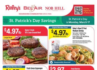 Raley’s Supermarkets Weekly Ad Mar 12 – Mar 18, 2025 (St. Patrick’s Day Promotion Included)