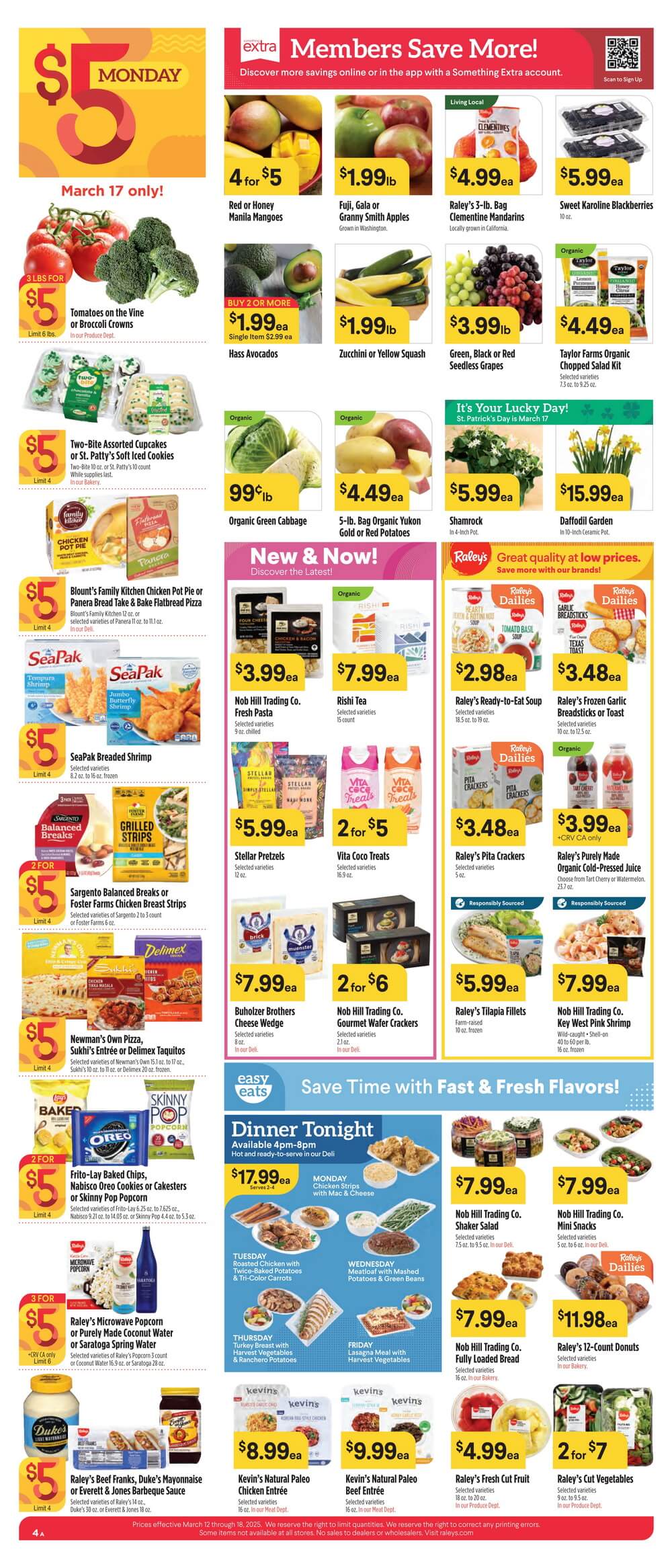 Raley's Supermarkets Weekly Ad Mar 12 – Mar 18, 2025 (St. Patrick's Day ...