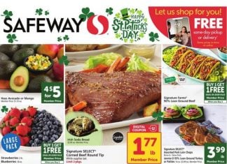 Safeway Weekly Ad Mar 12 – Mar 18, 2025 (St. Patrick’s Day Promotion Included)