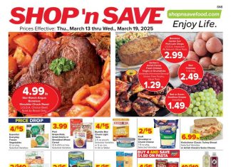 SHOP ‘n SAVE Weekly Ad Mar 13 – Mar 19, 2025 (St. Patrick’s Day & Easter Day Promotion Included)