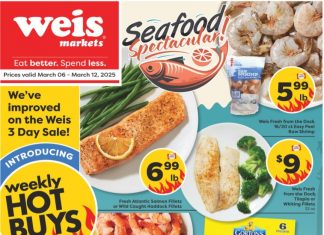 Weis Markets Weekly Ad Mar 06 – Mar 12, 2025 (St. Patrick’s Day & Easter Day Promotion Included)