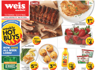 Weis Markets Weekly Ad Mar 13 – Mar 19, 2025 (St. Patrick’s Day Promotion Included)