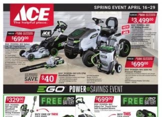 ACE Hardware Spring Event Ad Apr 16 – Apr 29, 2025