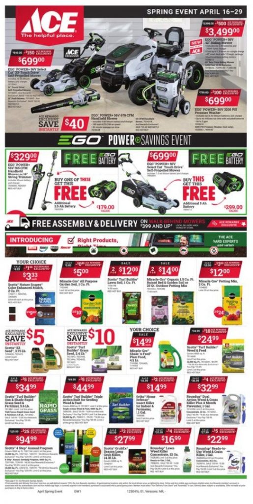 ACE Hardware Spring Event Ad Apr 16 – Apr 29, 2025