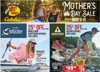 Bass Pro Shops Mother’s Day Sale May 01 – May 11, 2025