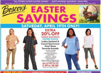 Boscov’s Weekly Ad Apr 17 – Apr 23, 2025 (Easter Day Promotion Included)