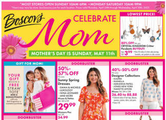 Boscov’s Weekly Ad Apr 24 – Apr 30, 2025 (Mother’s Day Promotion Included)