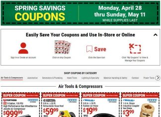 Harbor Freight Spring Coupon Sale Apr 28 – May 11, 2025