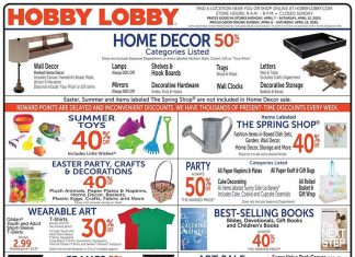 Hobby Lobby Weekly Ad Apr 06 – Apr 12, 2025 (Easter Promotion Included)