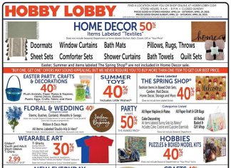 Hobby Lobby Weekly Ad Apr 13 – Apr 19, 2025 (Easter Promotion Included)