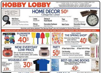 Hobby Lobby Weekly Ad Apr 20 – Apr 26, 2025