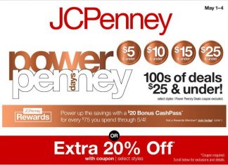 JCPenney Store Ad May 01 – May 04, 2025