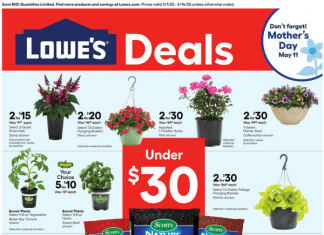 Lowe’s Weekly Ad May 01 – May 14, 2025 (Mother’s Day Promotion Included)