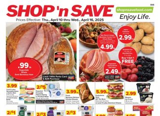 SHOP ‘n SAVE Weekly Ad Apr 10 – Apr 16, 2025 (Easter Day Promotion Included)