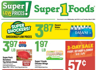 Super 1 Foods Weekly Ad Apr 30 – May 06, 2025