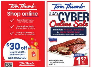 Tom Thumb Weekly Ad Apr 30 – May 06, 2025