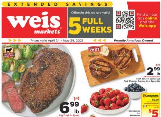 Weis Markets Monthly Ad Apr 24 – May 28, 2025