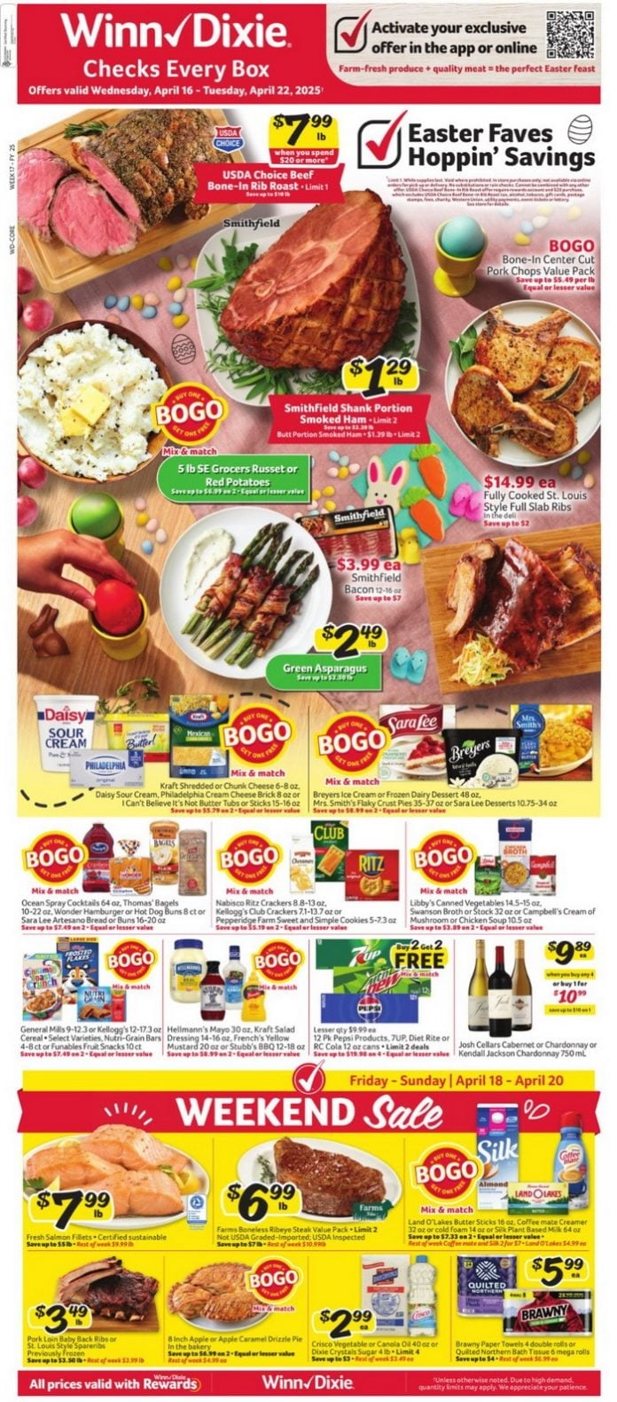 WinnDixie Weekly Ad Apr 16 Apr 22, 2025 (Easter Promotion Included)