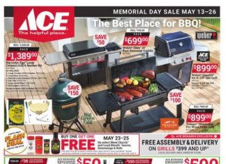 ACE Hardware Memorial Day Sale May 13 – May 26, 2025