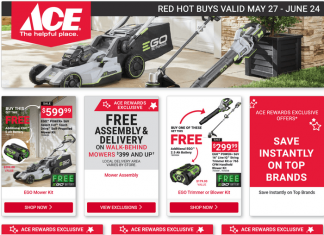 ACE Hardware Red Hot Buys Ad May 27 – Jun 24, 2025