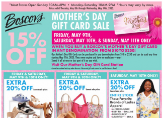 Boscov’s Weekly Ad May 08 – May 14, 2025 (Mother’s Day Promotion Included)