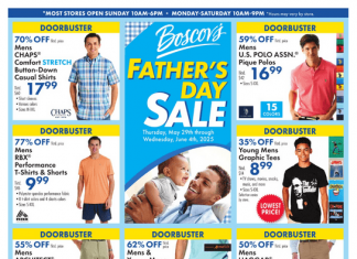 Boscov’s Weekly Ad May 29 – Jun 04, 2025 (Father’s Day Promotion Included)