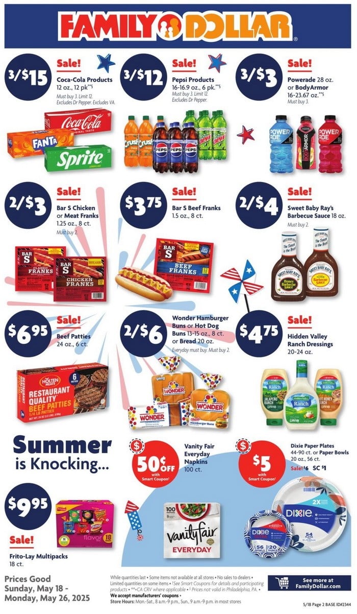 Family Dollar Weekly Ad May 18 – May 26, 2025 (Memorial Day Promotion ...