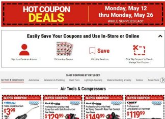Harbor Freight Coupon Sale May 12 – May 26, 2025