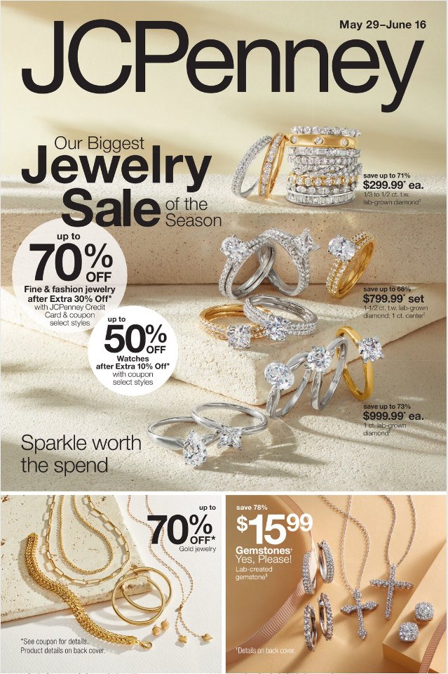 JCPenney Jewelry Sale Mar 29 – Jun 16, 2025