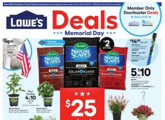 Lowe’s Weekly Ad May 15 – May 28, 2025 (Memorial Day Promotion Included)