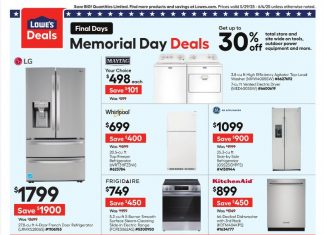 Lowe’s Memorial Day Deals May 29 – Jun 04, 2025