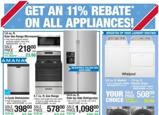 Menards Appliance Event May 22 – Jun 01, 2025