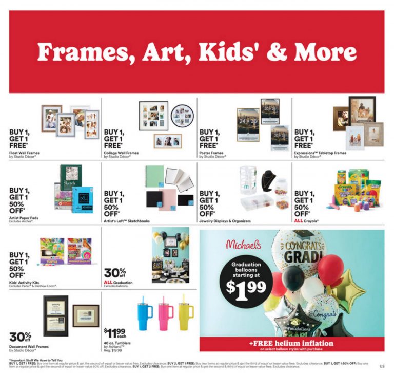 Michaels Weekly Ad May 04 May 10, 2025 (Mother's Day Promotion Included)