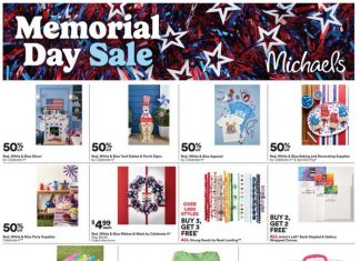 Michaels Weekly Ad May 25 – May 31, 2025 (Memorial Day Promotion Included)