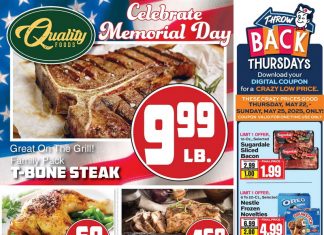 Quality Foods Weekly Ad May 21 – May 27, 2025(Memorial Day Promotion Included)
