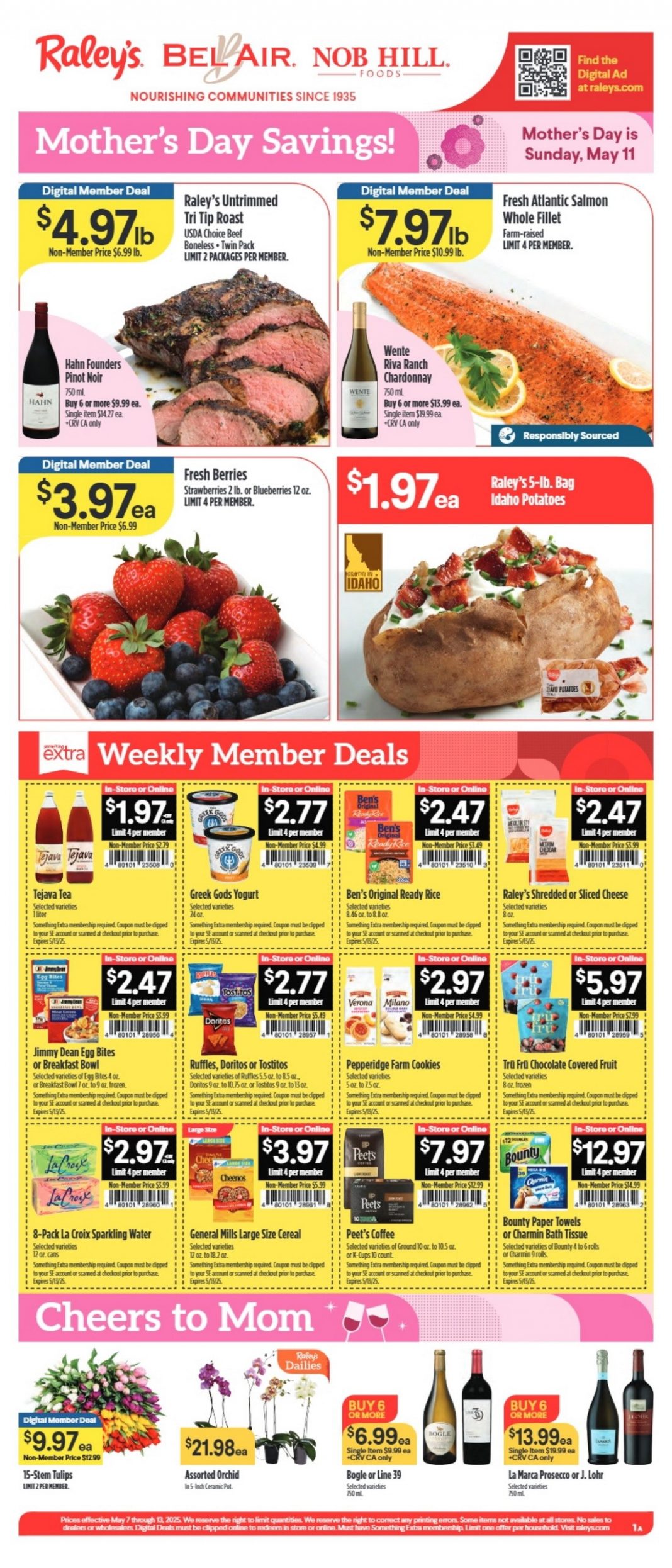 Raley's Supermarkets Weekly Ad May 07 – May 13, 2025 (Mother's Day ...