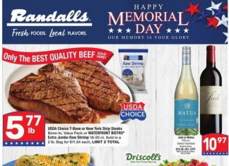 Randalls Weekly Ad May 21 – May 27, 2025 (Memorial Day Promotion Included)