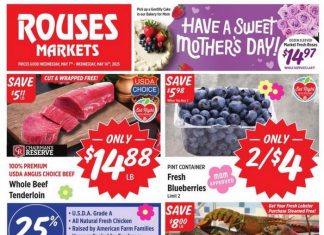 Rouses Weekly Ad May 07 – May 14, 2025 (Mother’s Day Promotion Included)