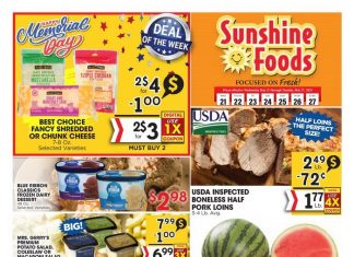 Sunshine Foods Weekly Ad May 21 – May 27, 2025 (Memorial Day Promotion Included)