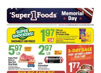 Super 1 Foods Weekly Ad May 21 – May 27, 2025 (Memorial Day Promotion Included)
