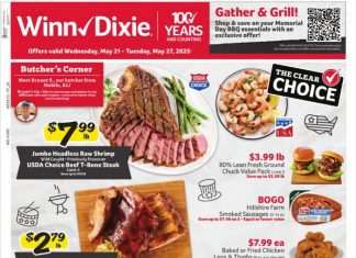 Winn-Dixie Weekly Ad May 21 – May 27, 2025 (Memorial Day Promotion Included)