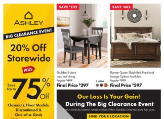 Ashley Furniture HomeStore Big Clearance Event Sale Jun 03 – Jun 16, 2025
