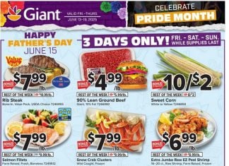 Giant Food Weekly Ad Jun 13 – Jun 19, 2025 (Father’s Day Promotion Included)