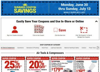 Harbor Freight Summer Coupon Sale Jun 30 – Jul 13, 2025