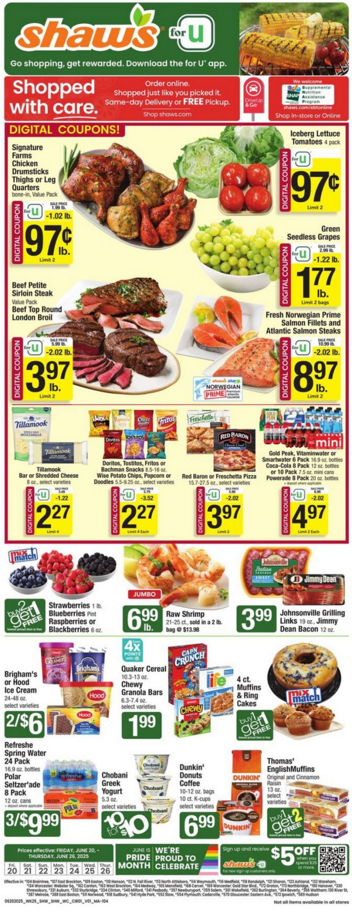 Shaw's Weekly Ad Jun 20 Jun 26, 2025