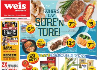 Weis Markets Weekly Ad Jun 12 – Jun 18, 2025 (Father’s Day Promotion Included)