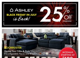 Ashley Furniture HomeStore Black Friday Jul 15 – Jul 28, 2025